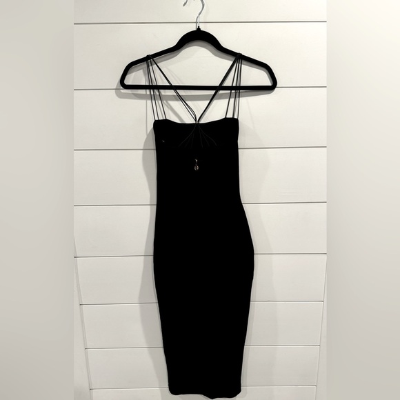 NWT Nookie black 2 way Trinity midi dress - Picture 4 of 7